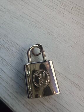 Louis Vuitton small lock zipper pull charm!